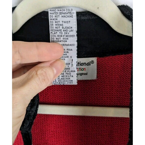 Tiara International Christmas Collection Poinsettia Cardigan Women's Sz XL EUC - Picture 8 of 12